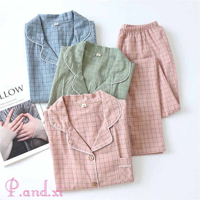 パジャマ ルームウェア レディース メンズ ペアパジャマ 長袖 セットアップ 2点セット 大人 秋 冬 部屋着 綿 前開き お揃い 寝巻き カップル 寝間着 上下セット 