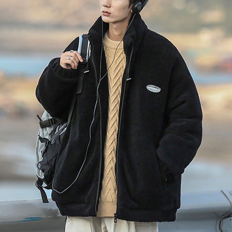 フリースジャケット ボアジャケット メンズ もこもこ あったか ブルゾン 冬物 秋冬 防寒 寒さ対策 防風 大きいサイズ レディース スタジャン 暖かい 
