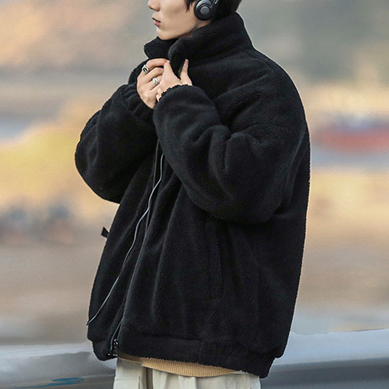 フリースジャケット ボアジャケット メンズ もこもこ あったか ブルゾン 冬物 秋冬 防寒 寒さ対策 防風 大きいサイズ レディース スタジャン 暖かい 