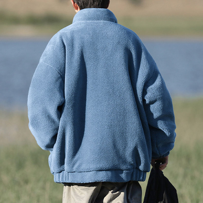 フリースジャケット ボアジャケット メンズ もこもこ あったか ブルゾン 冬物 秋冬 防寒 寒さ対策 防風 大きいサイズ レディース スタジャン 暖かい 