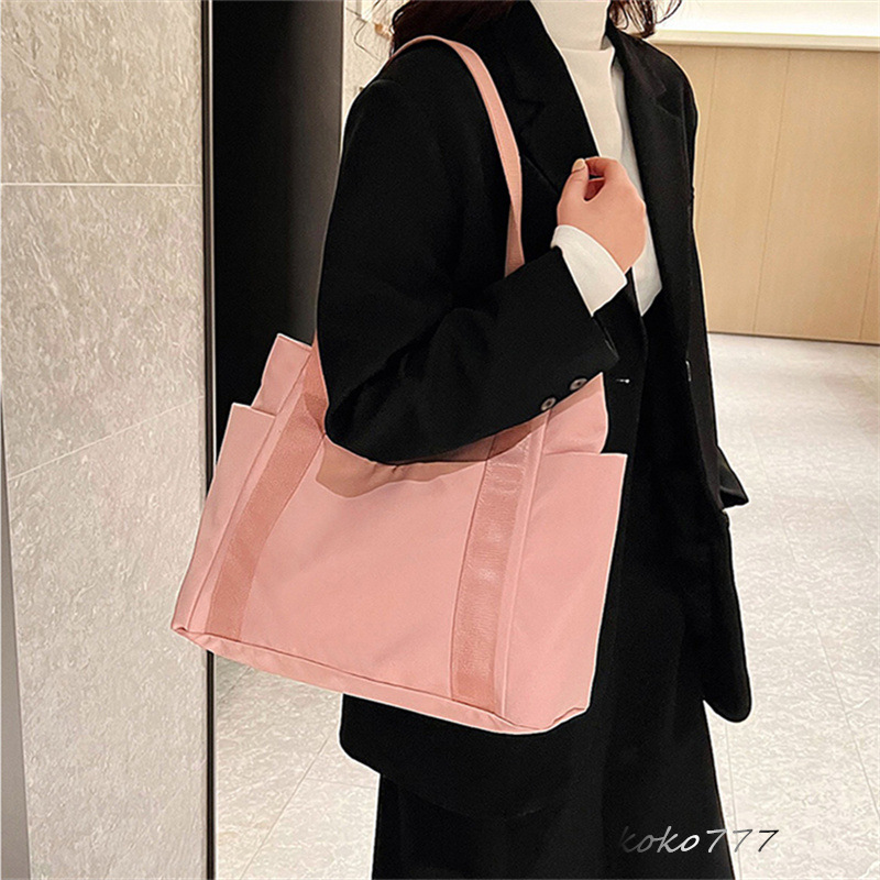 バッグ レディースかばん トートバッグ ショルダーバッグ ハンドバッグ 赤ピンク ワーク 布鞄 カジュアル 通学 カバン ブラック 女子 お出掛け 通勤オシャレ 