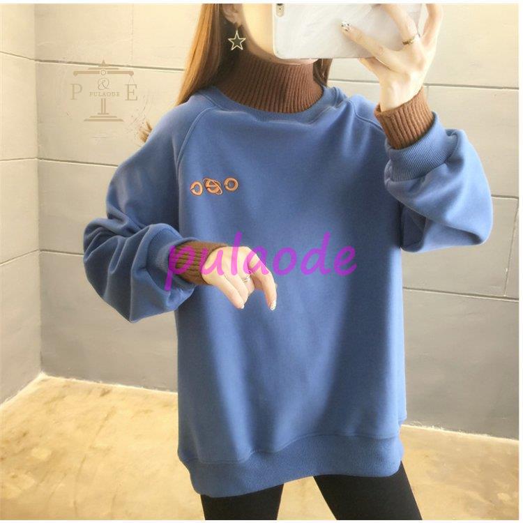 レディース 裏起毛 ボア ニット レイヤード風 ゆったり 冬 カジュアル シンプル 冬 秋 楽ちん 暖か アウター ハイネック 