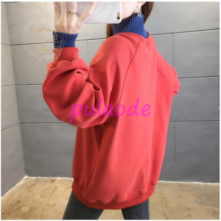 レディース 裏起毛 ボア ニット レイヤード風 ゆったり 冬 カジュアル シンプル 冬 秋 楽ちん 暖か アウター ハイネック 