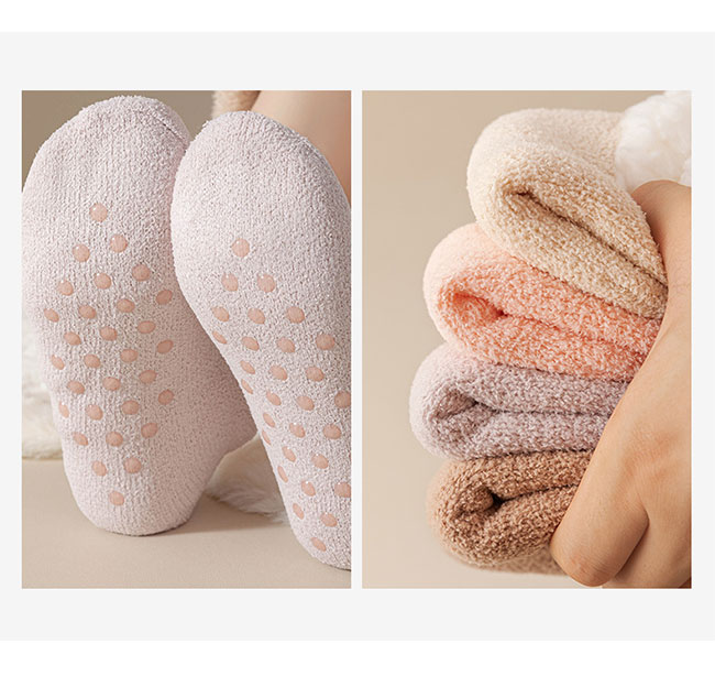 ルームソックス 裏起毛 防寒 靴下 レディース 厚手 冷え取り あったか ニットソックス 暖かい 保温 室内履 