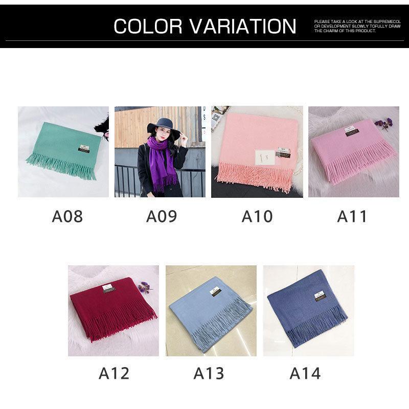 大判ストール 無地 マフラー ショール レディース おしゃれ 防寒 プレゼント ウールタッチ シンプル 柔らかい 可愛い 冬 秋 暖かい 