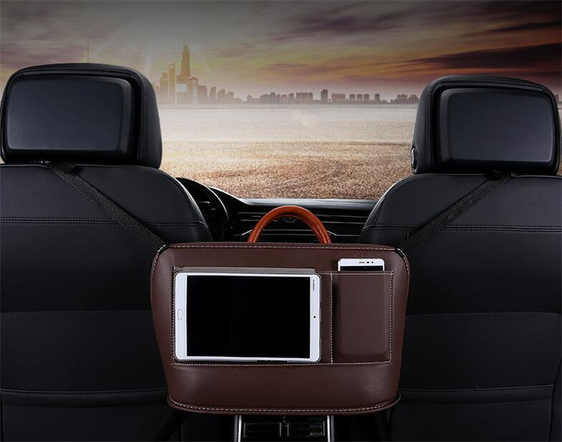 車内用ポケット 荷物収納 ポケット シートバッグ ドリンクホルダー ティッシュ 小物収納 多機能 収納 カー用品 便利グッズ内装 車用品 前部座席用 