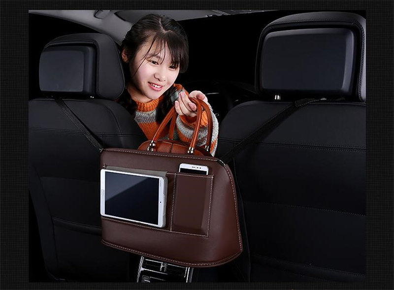 車内用ポケット 荷物収納 ポケット シートバッグ ドリンクホルダー ティッシュ 小物収納 多機能 収納 カー用品 便利グッズ内装 車用品 前部座席用 