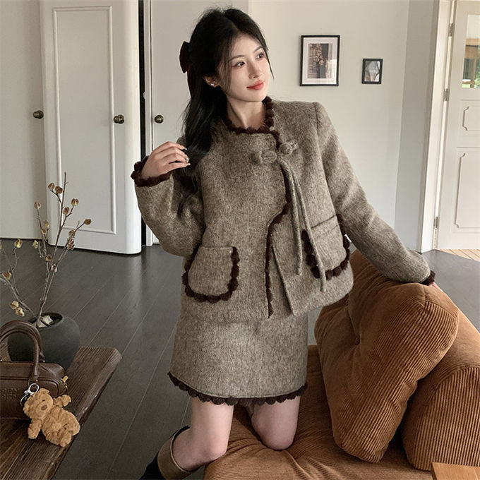 ジャケット スカート Aライン ロングスカート 結婚式 長袖 中綿入り 入学式 卒園式 秋冬 きれいめ スーツ レディース 体型カバー 中綿コート 