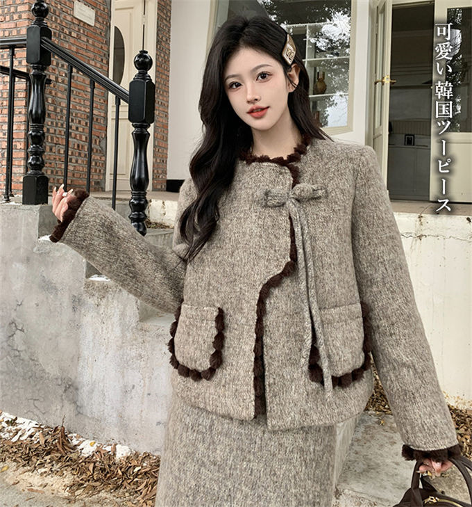 ジャケット スカート Aライン ロングスカート 結婚式 長袖 中綿入り 入学式 卒園式 秋冬 きれいめ スーツ レディース 体型カバー 中綿コート 