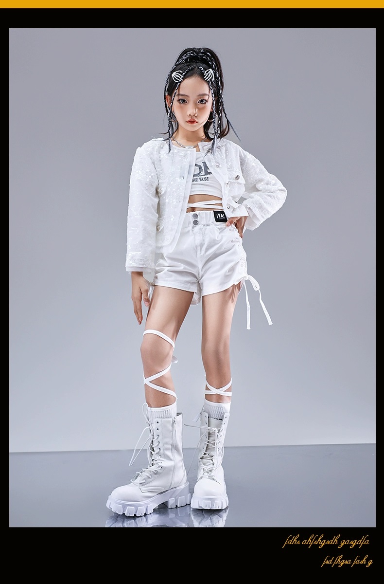 ダンス衣装 セットアップ ガールズ ヒップホップ ファッション K-POP 黒 デニムパンツ 韓国 デニム ダンスウェア ベスト ビスチェ 