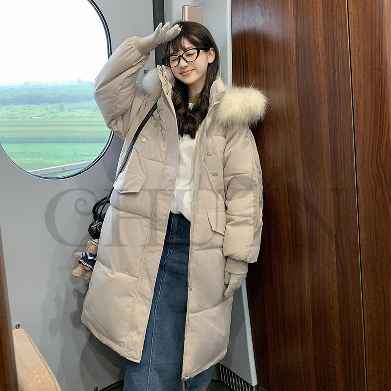 ロング丈ダウンコート ダウンジャケットロングレディース ダウンコートフードダウンコート スリット ?4L 大きいサイズ アウター 2023冬 ゆったり 暖かい黒 