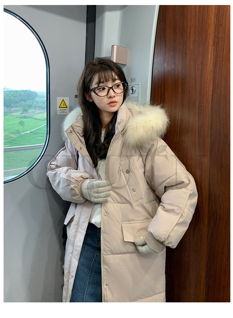 ロング丈ダウンコート ダウンジャケットロングレディース ダウンコートフードダウンコート スリット ?4L 大きいサイズ アウター 2023冬 ゆったり 暖かい黒 