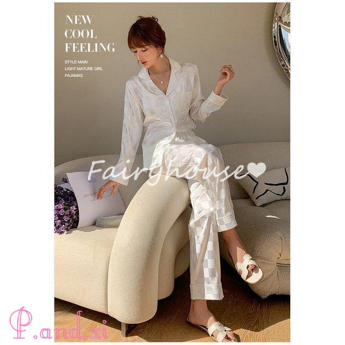 パジャマ ルームウェア レディース 秋冬 長袖 パジャマ レーヨンルームウェア ロングパンツ上下セット 前開き 可愛いパジャマ 寝巻き 部屋着 秋パジャマ 女性 