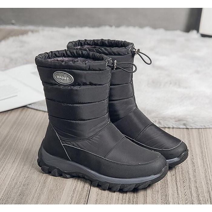 スノーブーツ レディース 防水 裏ボア 暖かい ドローコード付き ブーツ スノーブーツ 防水 スノーブーツ スノー防寒 防滑 