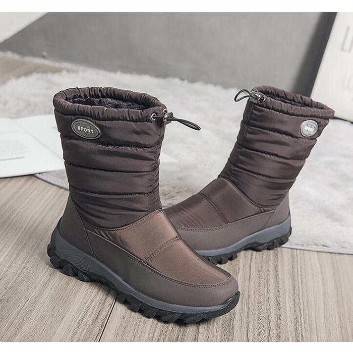 スノーブーツ レディース 防水 裏ボア 暖かい ドローコード付き ブーツ スノーブーツ 防水 スノーブーツ スノー防寒 防滑 