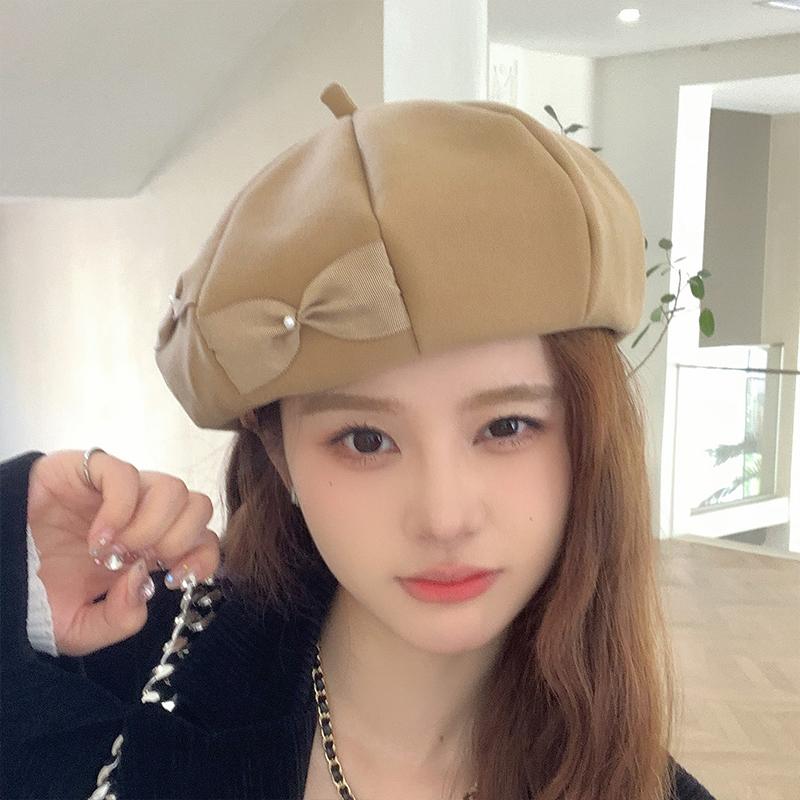 帽子 ベレー帽 レディース 秋冬 。 かわいい 小物 ゆったり あったか 冬 ベーシック 秋冬 大きいサイズ シンプル 秋 ベレー 締め付けゼロ おしゃれ 定番 
