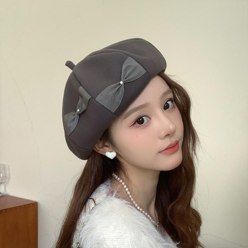 帽子 ベレー帽 レディース 秋冬 。 かわいい 小物 ゆったり あったか 冬 ベーシック 秋冬 大きいサイズ シンプル 秋 ベレー 締め付けゼロ おしゃれ 定番 