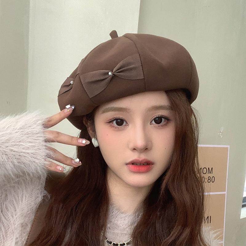 帽子 ベレー帽 レディース 秋冬 。 かわいい 小物 ゆったり あったか 冬 ベーシック 秋冬 大きいサイズ シンプル 秋 ベレー 締め付けゼロ おしゃれ 定番 