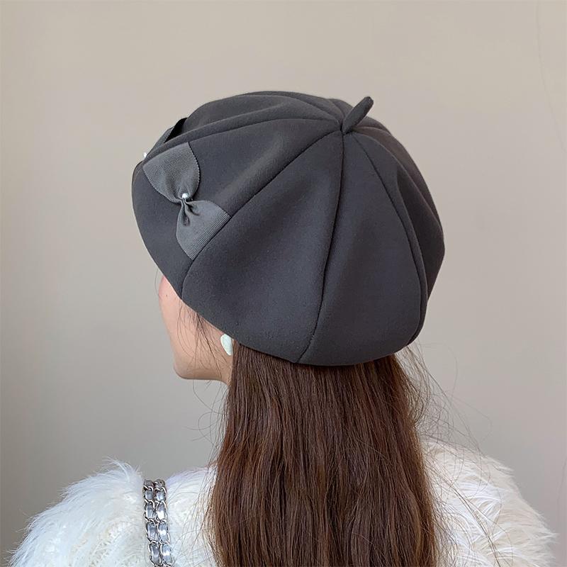 帽子 ベレー帽 レディース 秋冬 。 かわいい 小物 ゆったり あったか 冬 ベーシック 秋冬 大きいサイズ シンプル 秋 ベレー 締め付けゼロ おしゃれ 定番 