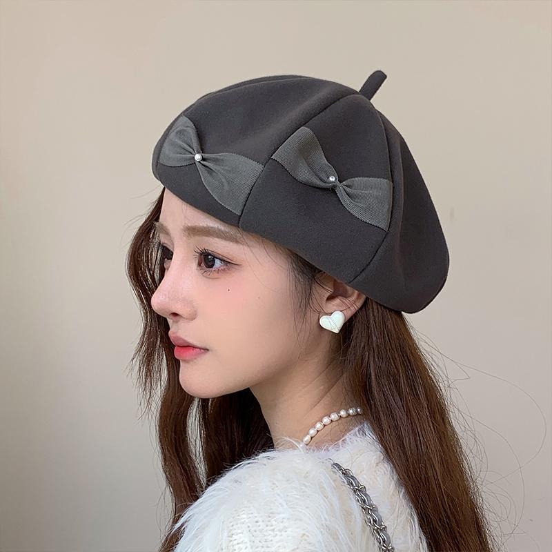 帽子 ベレー帽 レディース 秋冬 。 かわいい 小物 ゆったり あったか 冬 ベーシック 秋冬 大きいサイズ シンプル 秋 ベレー 締め付けゼロ おしゃれ 定番 