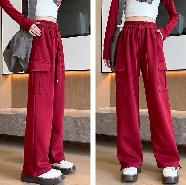 女性のオーバーオール ハイウエストのルーズなハーレムスウェットパンツ レギンス カジュアルでファッショナブルなスポーツパンツ  