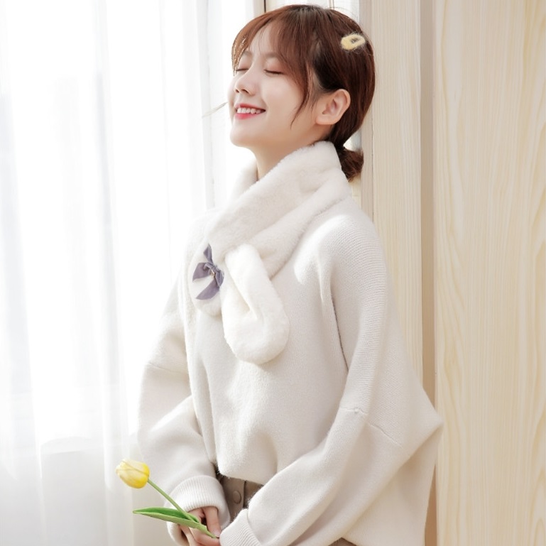 マフラー スヌード 秋冬防寒 ふわふわ おしゃれ ネックウォーマー エコファースヌード 防寒対策 ティペット 柔か 無地 可愛い 洗える スヌードストール 小顔効果