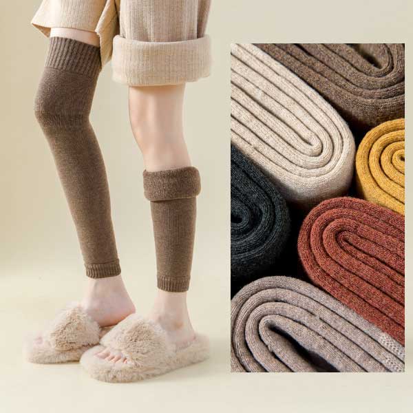 レッグウォーマー 2足 セット レディース ニット 編み くつした 冷えとり フットカバー学生 ロング 暖か ヨガ 厚手 防寒靴下 スポーツ ソックス 冷え対策 運動 