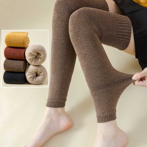 レッグウォーマー 2足 セット レディース ニット 編み くつした 冷えとり フットカバー学生 ロング 暖か ヨガ 厚手 防寒靴下 スポーツ ソックス 冷え対策 運動 