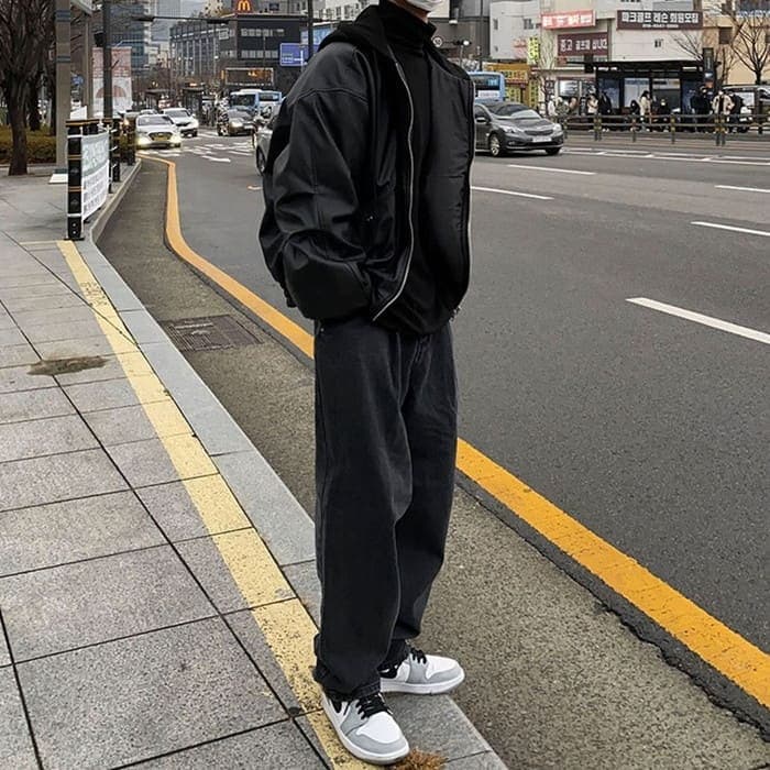 フード付き PU ブルゾン メンズ ジャケット 春秋冬 10代 ファッション 20代 通学 オシャレ 高校生 中学生 通勤 アウター 