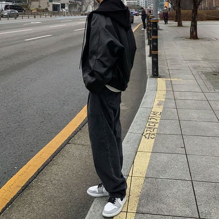 フード付き PU ブルゾン メンズ ジャケット 春秋冬 10代 ファッション 20代 通学 オシャレ 高校生 中学生 通勤 アウター 