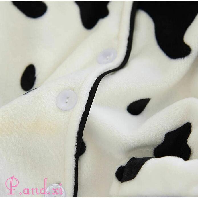 ルームウェア もこもこ レディース ベロア パジャマ ルーム 冬 ウェア ナイトウェア 暖か フランネル 牛柄 裏起毛 モコモコ かわいい あったか 秋 部屋着 