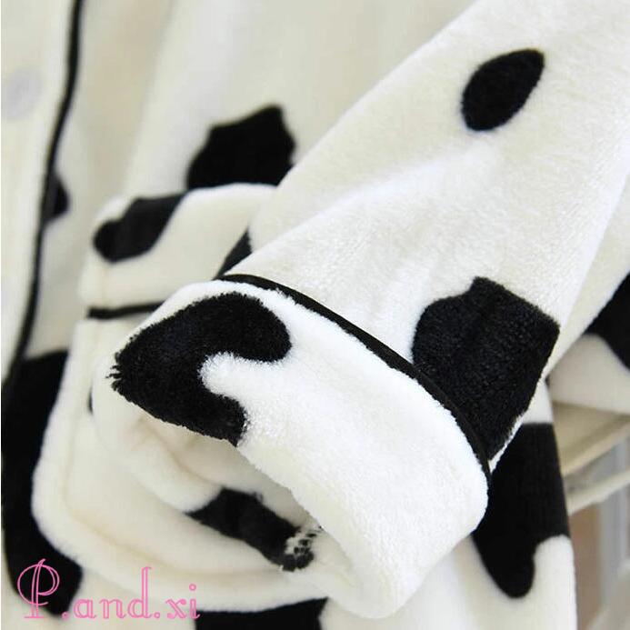 ルームウェア もこもこ レディース ベロア パジャマ ルーム 冬 ウェア ナイトウェア 暖か フランネル 牛柄 裏起毛 モコモコ かわいい あったか 秋 部屋着 