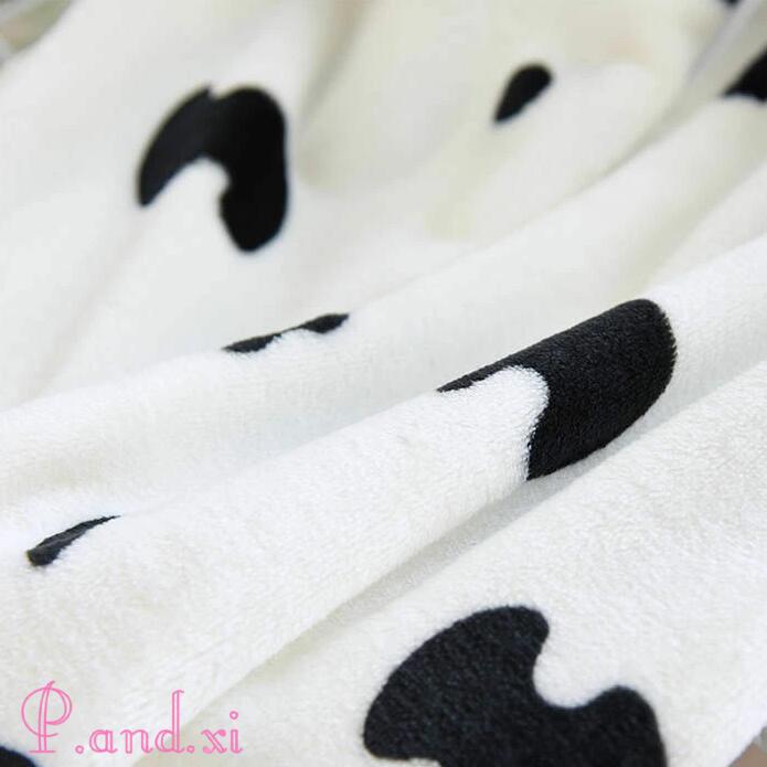 ルームウェア もこもこ レディース ベロア パジャマ ルーム 冬 ウェア ナイトウェア 暖か フランネル 牛柄 裏起毛 モコモコ かわいい あったか 秋 部屋着 