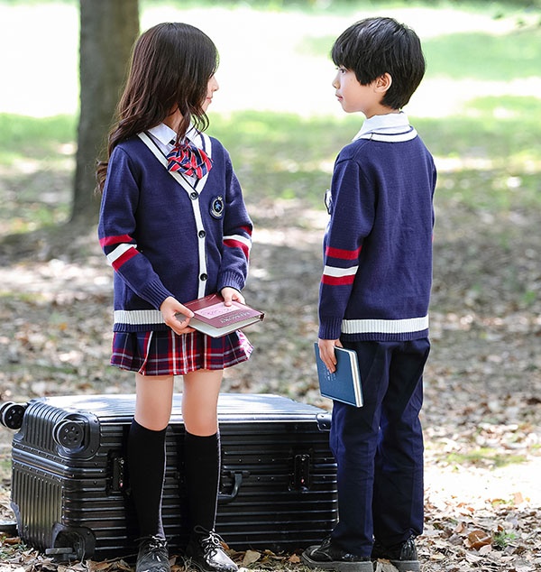 3点セット 秋冬服 学生服 子供制服 子供カーディガン ユニフォーム 小学校 通学制服 女の子 キッズ通園 男の子 卒業式 中学生 入園 