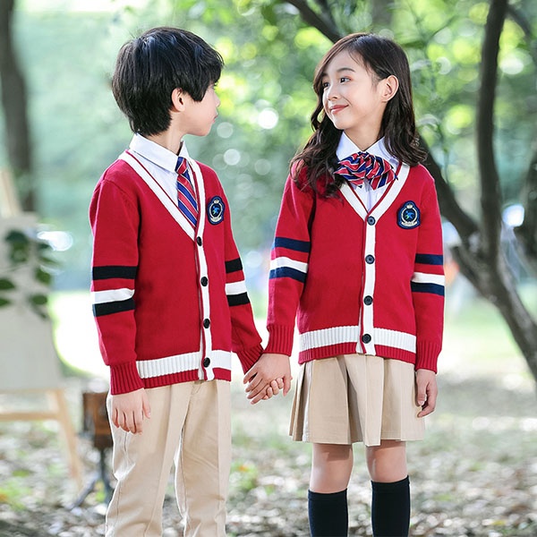 3点セット 秋冬服 学生服 子供制服 子供カーディガン ユニフォーム 小学校 通学制服 女の子 キッズ通園 男の子 卒業式 中学生 入園 