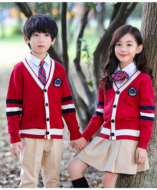 3点セット 秋冬服 学生服 子供制服 子供カーディガン ユニフォーム 小学校 通学制服 女の子 キッズ通園 男の子 卒業式 中学生 入園 