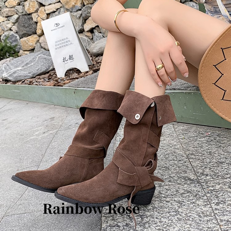 クーポンで4 080円！ ブーツ ロングブーツ レディース 筒周り ローヒール 疲れない ふくらはぎ スエード 太い ブーツ インヒ ニーハイブーツ ゆったり ブーツ 