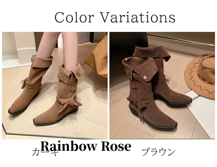 クーポンで4 080円！ ブーツ ロングブーツ レディース 筒周り ローヒール 疲れない ふくらはぎ スエード 太い ブーツ インヒ ニーハイブーツ ゆったり ブーツ 