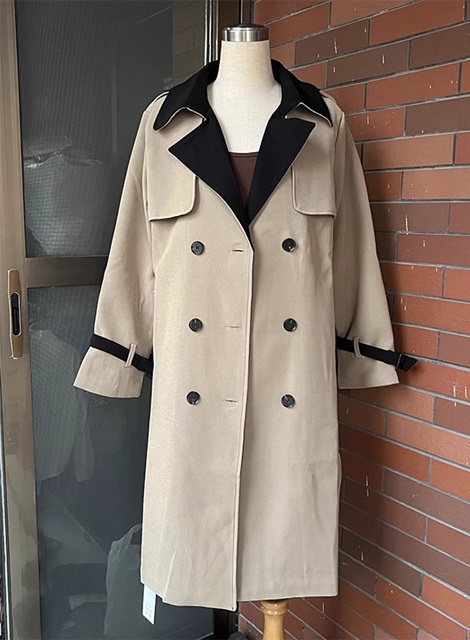 トレンチコート レディース 秋 トレンチコート ロング  レディース ロング  レディース コート チェスターコート ベージュ 