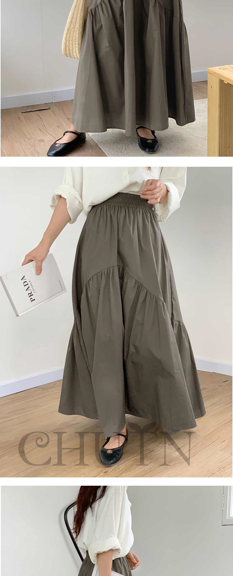 夏スカートマキシ丈スカート 不規則スカート ロング丈スカートウエストゴムリゾートスカート レディース ボ裏地２０代?50代 春夏 M L全4色 