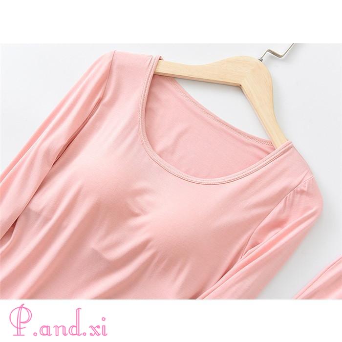 パジャマ レディース ルームウェア 長袖 部屋着 セットアップ 上下セット 秋 2点セット 女性用 寝巻き 柔らかめ リラックス 寝間着 カップ付き 大人 冬 