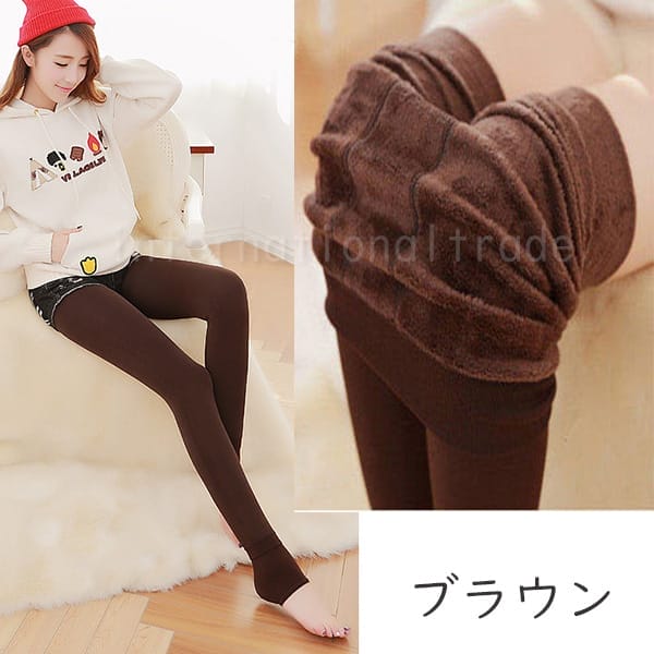 Y レディース 超あったか ストレッチ 裏起毛 レギンス 防寒 伸びる 秋 寒さ対策 厚手 美脚 大きいサイズ伸縮 冷え防止 冬 