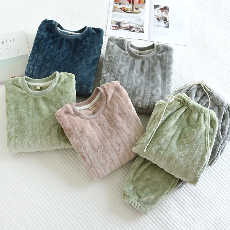 ペアパジャマ もこもこ レディース メンズ 着る毛布 ルームウェア 裏起毛 冬 ペア ナイトウェア カップル 部屋着 あったか 寝間着 長袖パジャマ 上下セット 