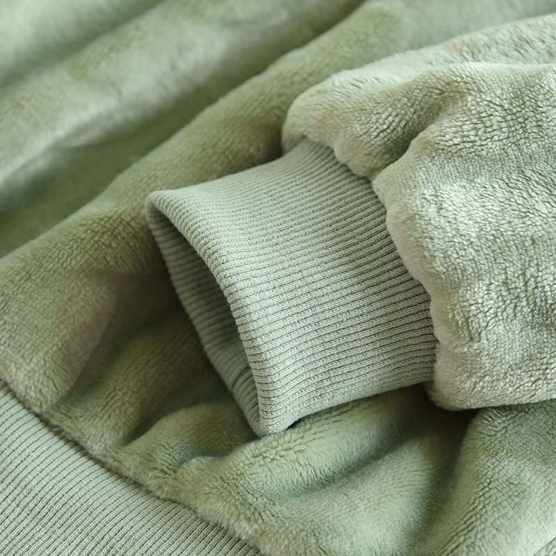 ペアパジャマ もこもこ レディース メンズ 着る毛布 ルームウェア 裏起毛 冬 ペア ナイトウェア カップル 部屋着 あったか 寝間着 長袖パジャマ 上下セット 