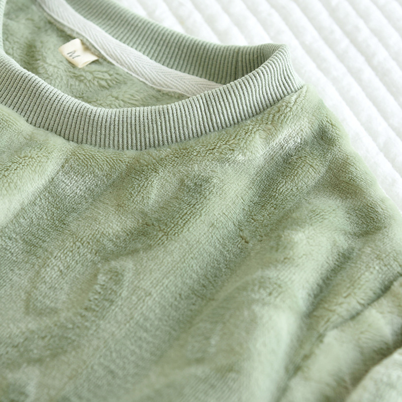 ペアパジャマ もこもこ レディース メンズ 着る毛布 ルームウェア 裏起毛 冬 ペア ナイトウェア カップル 部屋着 あったか 寝間着 長袖パジャマ 上下セット 