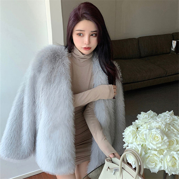 ファーコート レディース 毛皮コート ジャケット フォックス エコファーフェイクファー 上着 おしゃれ 高級 羽織 冬服 暖かい 防寒 アウター 軽い 