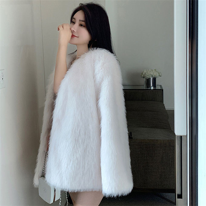 ファーコート レディース 毛皮コート ジャケット フォックス エコファーフェイクファー 上着 おしゃれ 高級 羽織 冬服 暖かい 防寒 アウター 軽い 