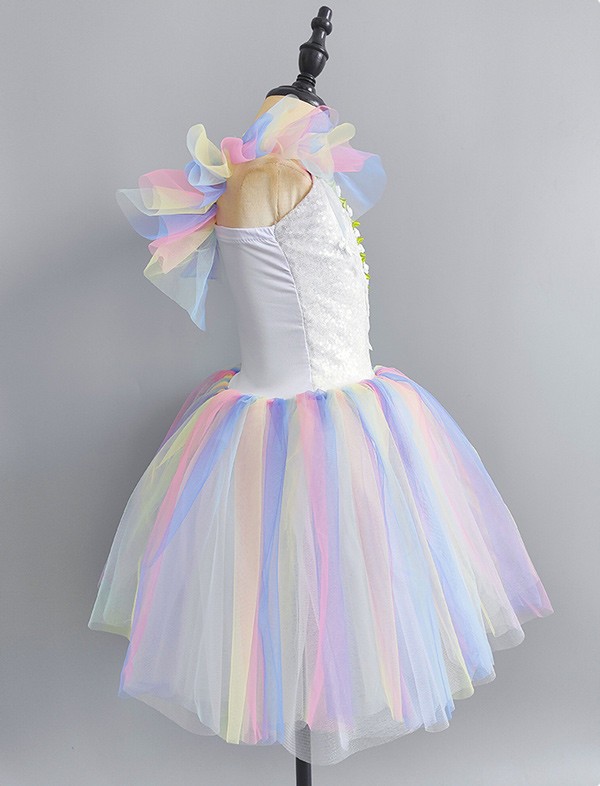 チュチュスカート バレエレオタード 子供 ダンス衣装 キッズ 演出 バレエ発表会 子供用舞台衣装 レオタード 子供バレエ バレエ形体服 大きいサイズ 