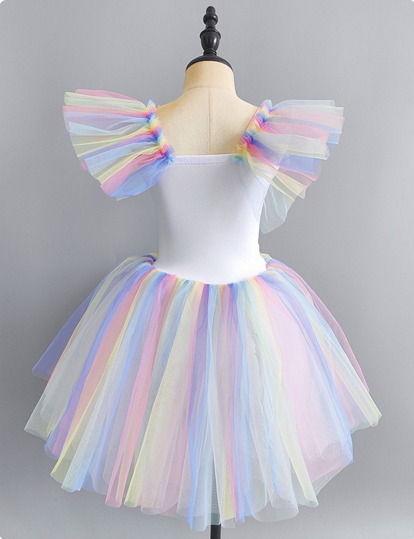 チュチュスカート バレエレオタード 子供 ダンス衣装 キッズ 演出 バレエ発表会 子供用舞台衣装 レオタード 子供バレエ バレエ形体服 大きいサイズ 