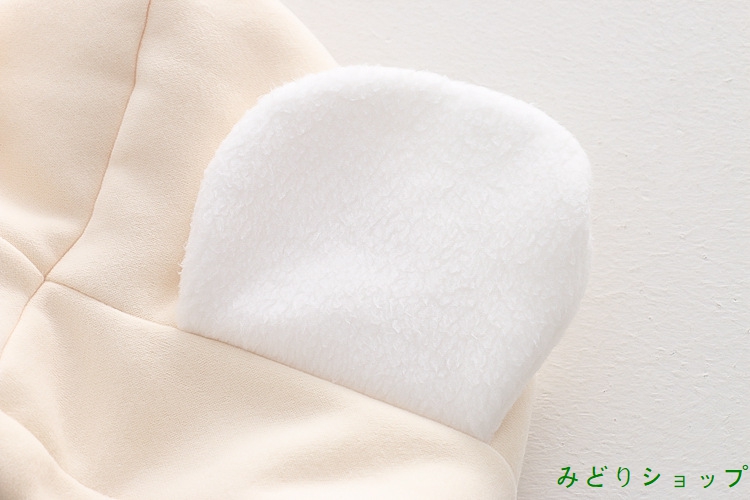 裏起毛 裏ボア  トレーナー くまさん 熊 フードに耳付き レディース 